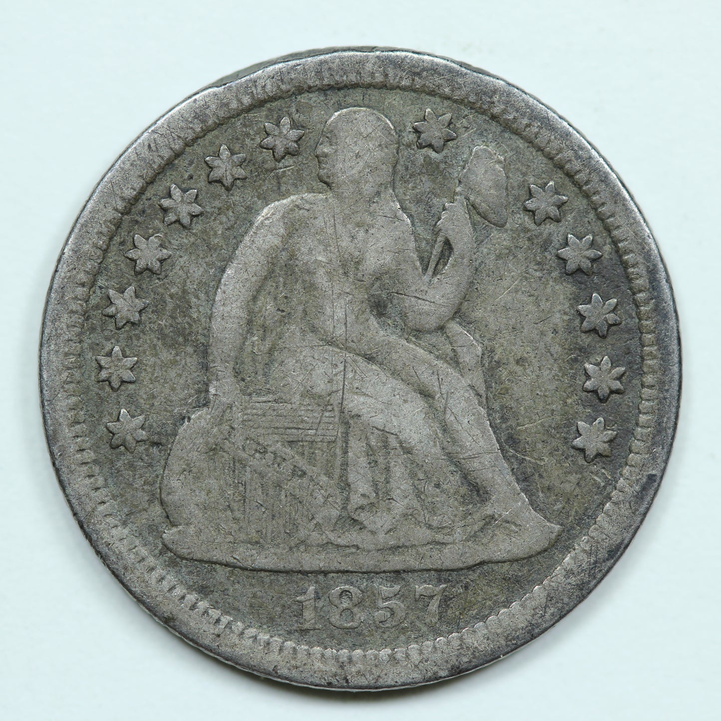 1857 Seated Liberty Dime 10c - 90% Silver
