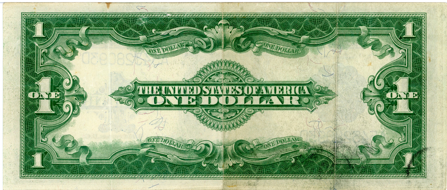 1923 $1 Silver Certificate Note Speelman White F-237 A54328093D